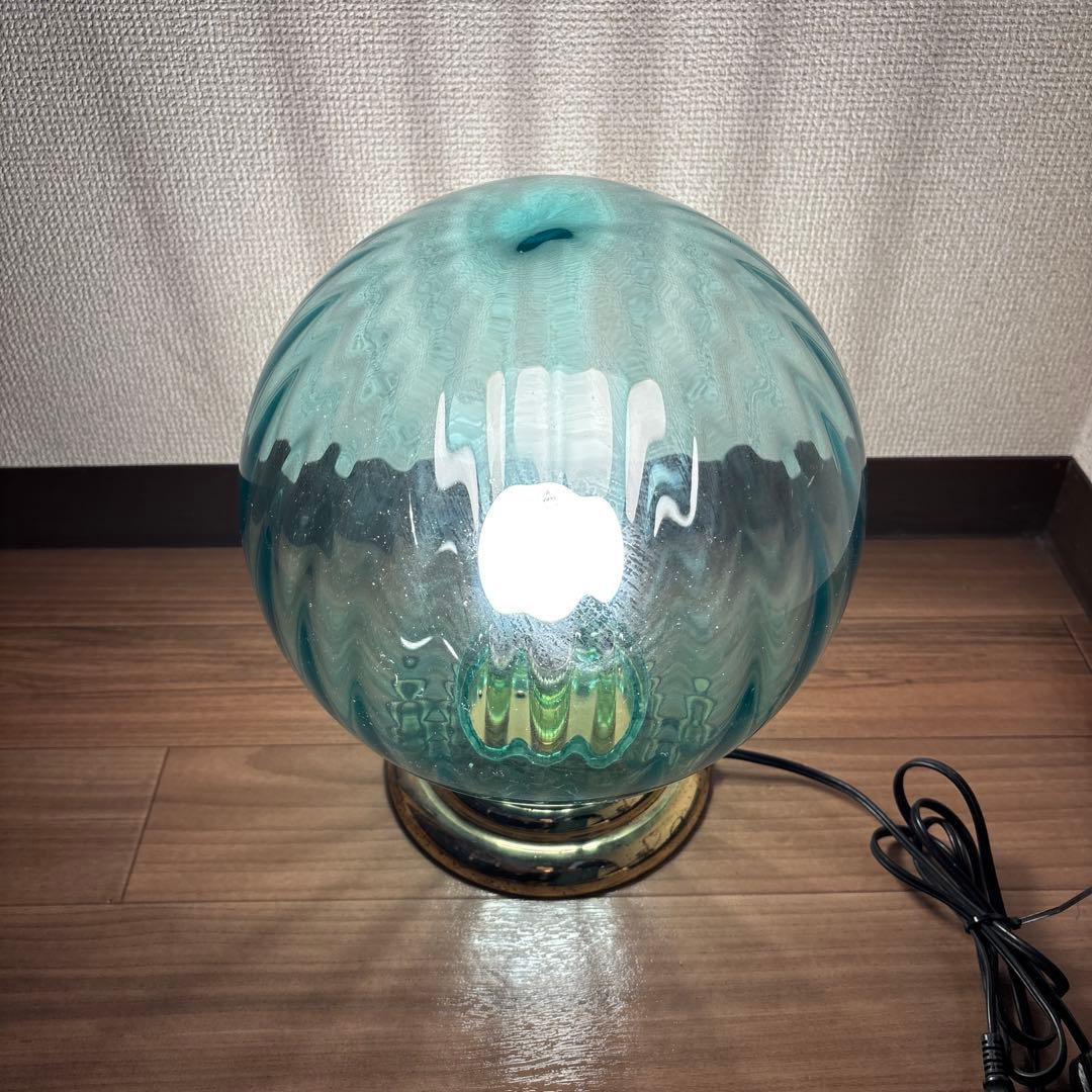 90s ガラスランプシェードスタンドライト