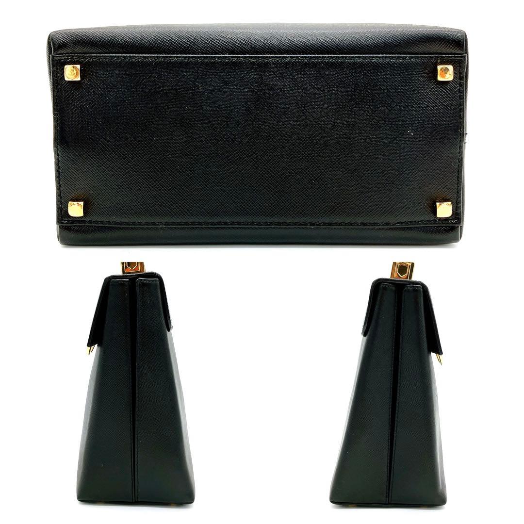 美品【Salvatore Ferragamo】2wayバッグ　トップハンドル　黒
