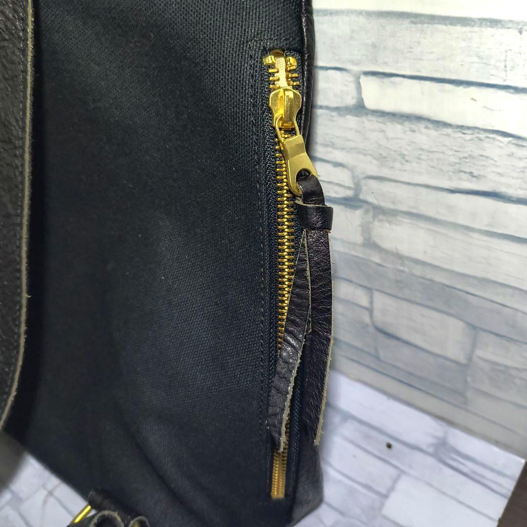 コ*ア様 極美品　AGILITY ウォレットバック　リュック　ブラック　レザー