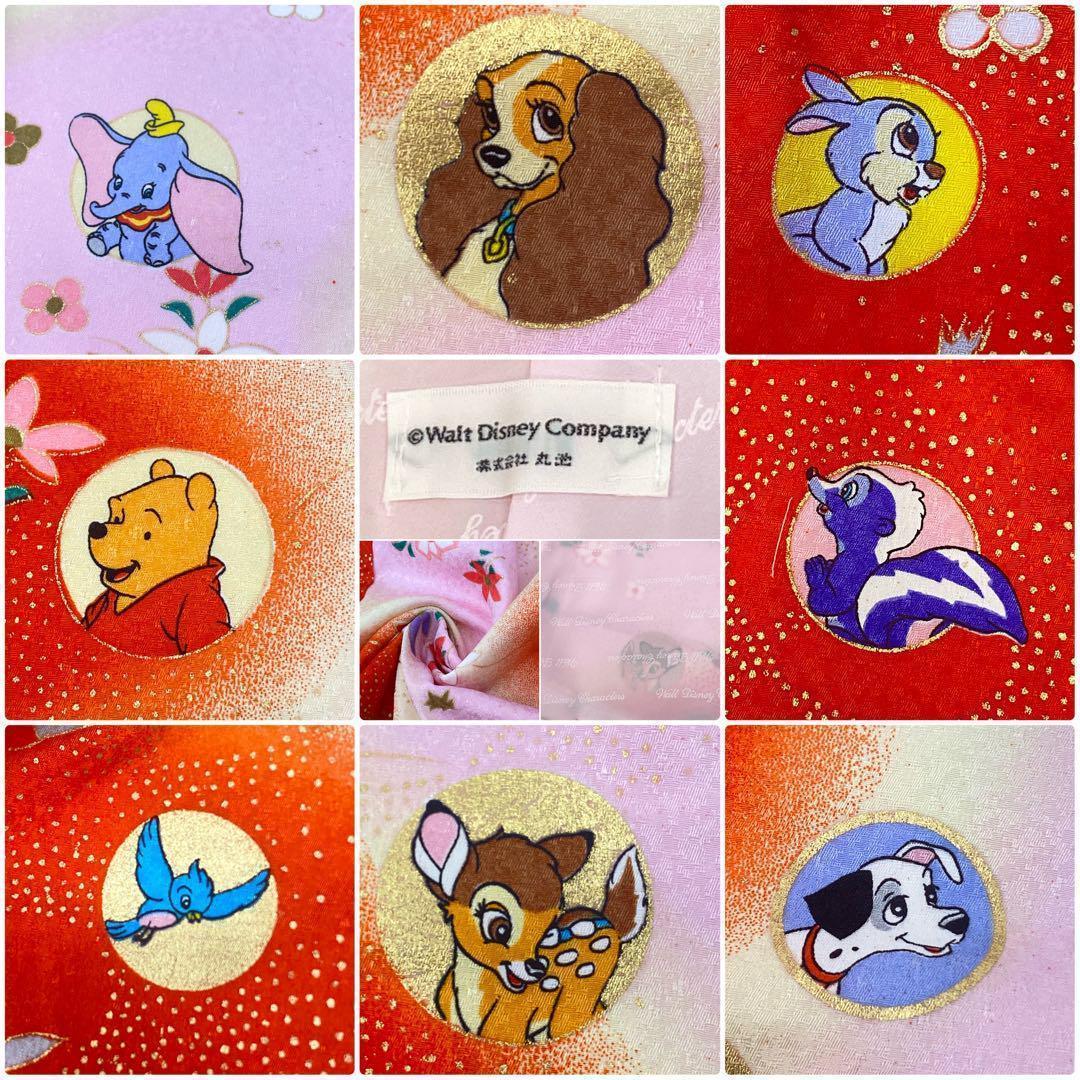 【着物と帯 時流】178ys◆七五三3才女 着物&被布コート公式Disney美品