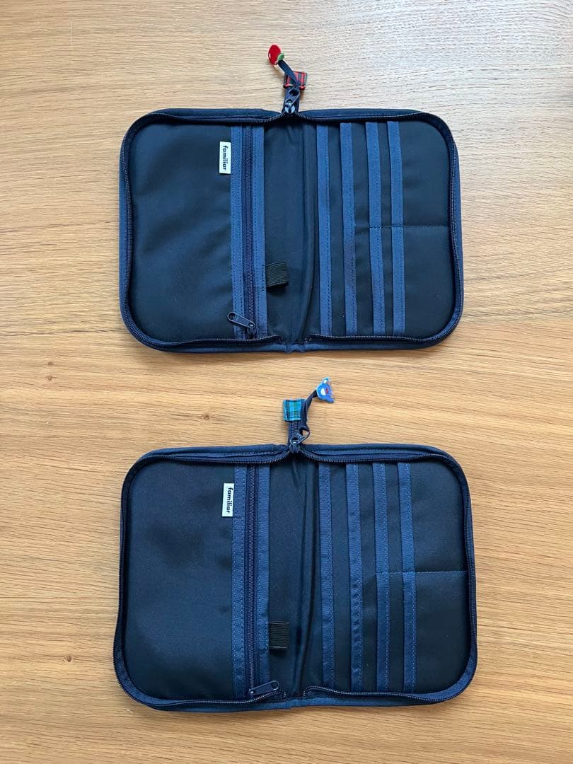 familiar 母子手帳ケース 2点セット チェック柄