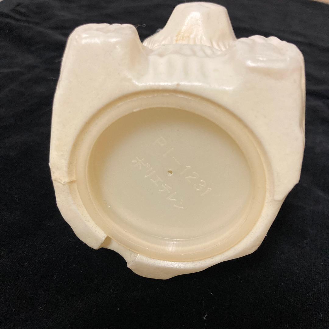 古谷製菓　昭和レトロ　白い熊の貯金箱