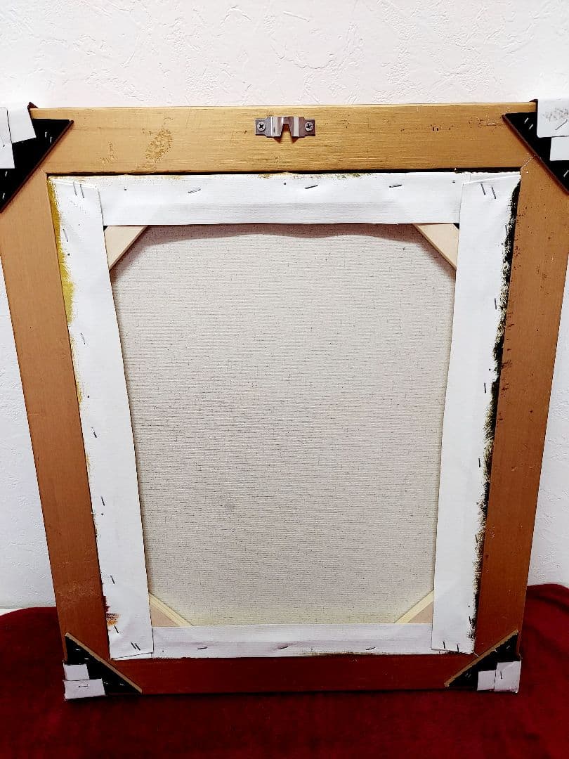 油絵　洋風　美品　高級額付き　手書き　花2