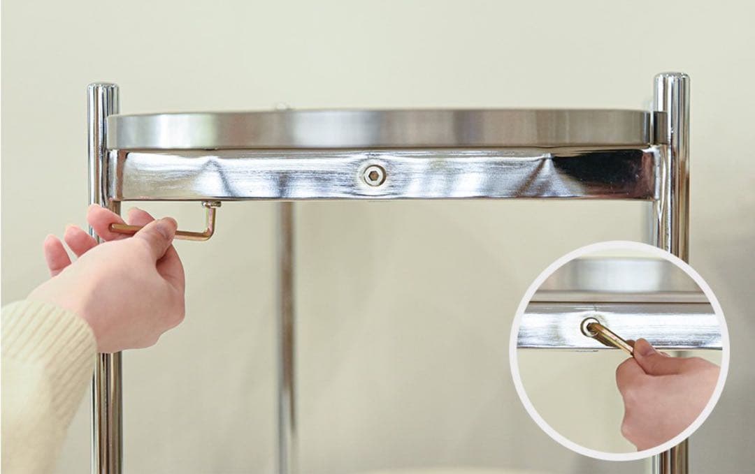 韓国のインテリア　ラック2段　サイドテーブル