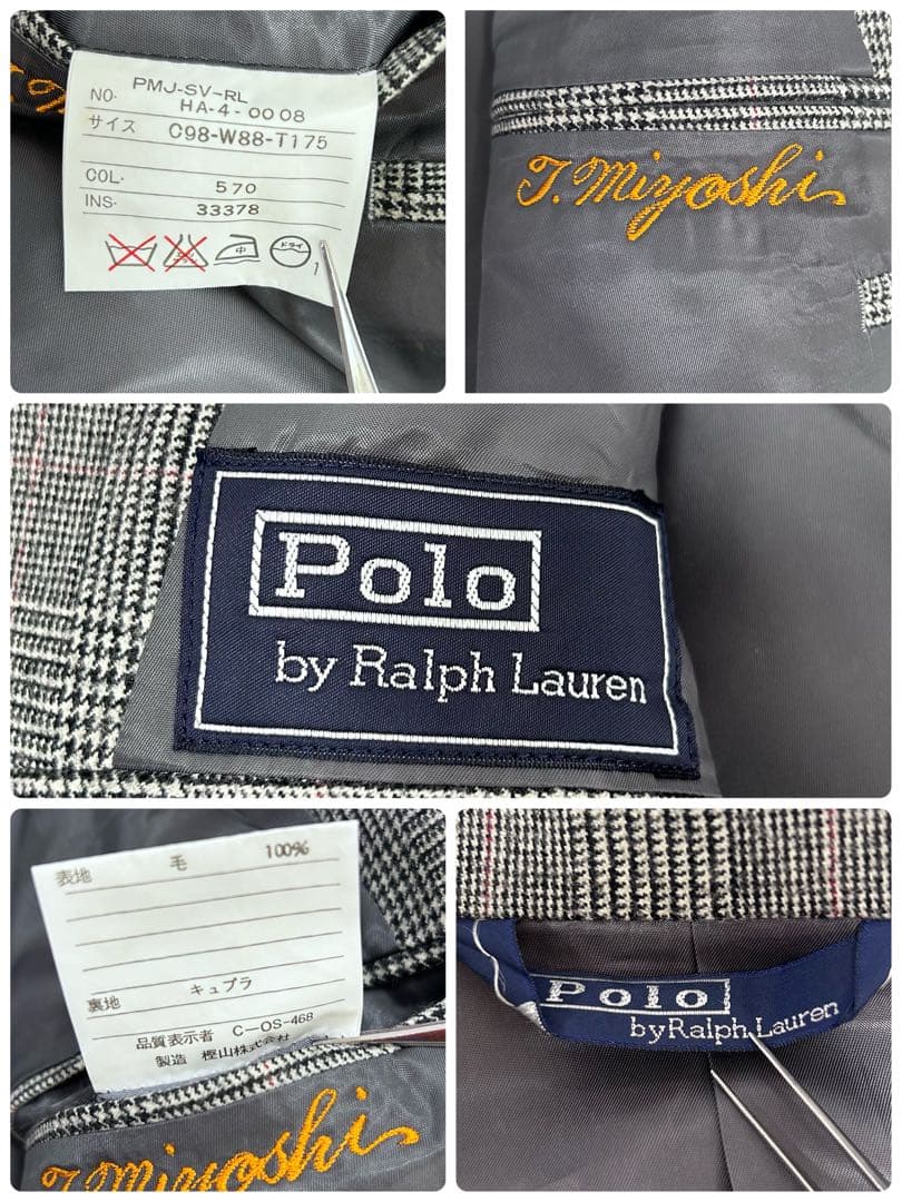 ◎現行◎ POLO RalphLauren ウール セットアップ グレンチェック