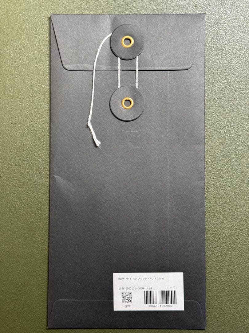腕時計バンド MN STRAP ストラップ ブラック サンド 20mm