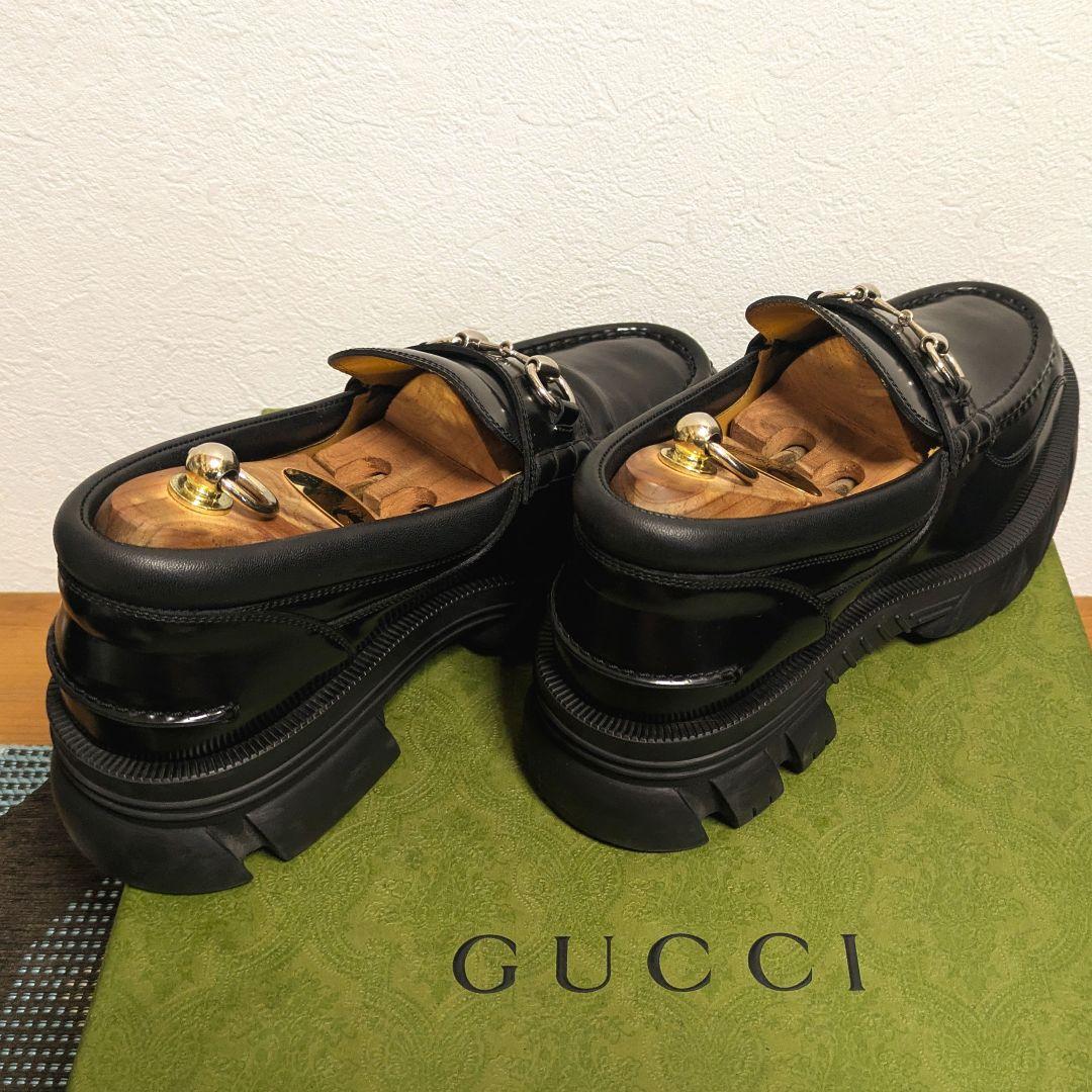 美品　GUCCI　ホースビットローファー　ラグソール　7