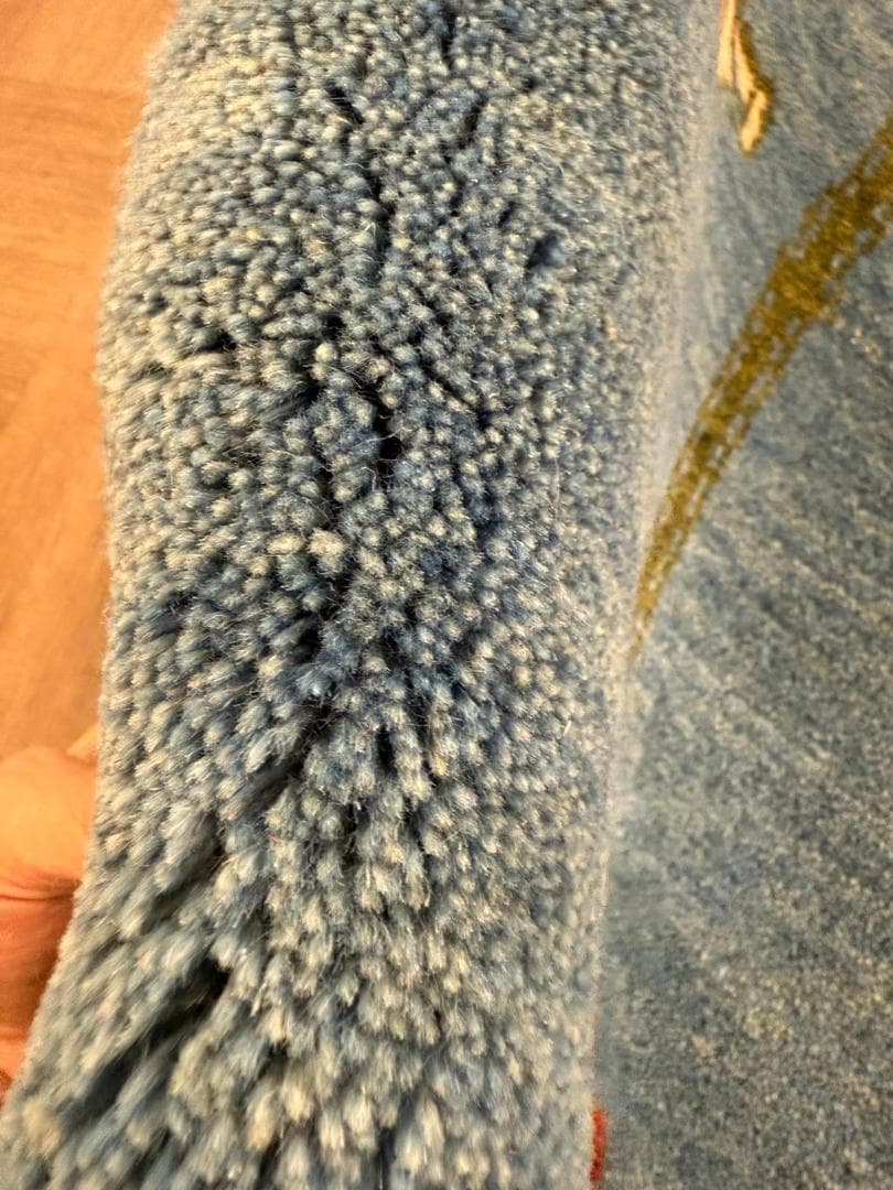 ギャッベ 75x57cm ペルシャ絨毯 手織り ギャベ 玄関マットラグ 絨毯