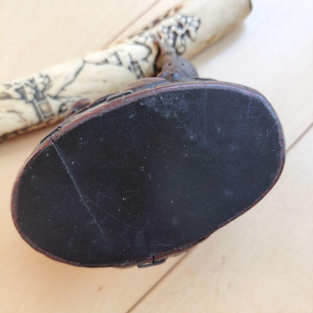 は*ま様 骨董品　古美術　アンティーク　キセル入れ　煙草入れ　 鹿角　彫刻　喫煙