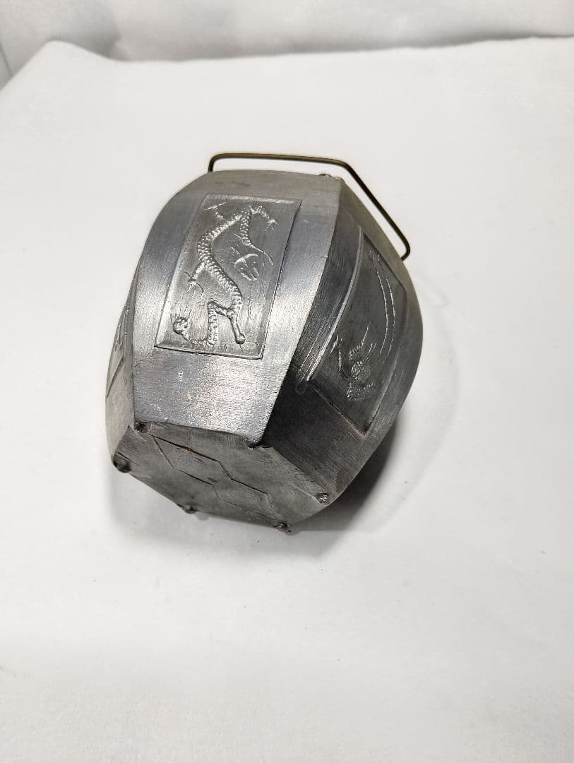 六角形金属製急須