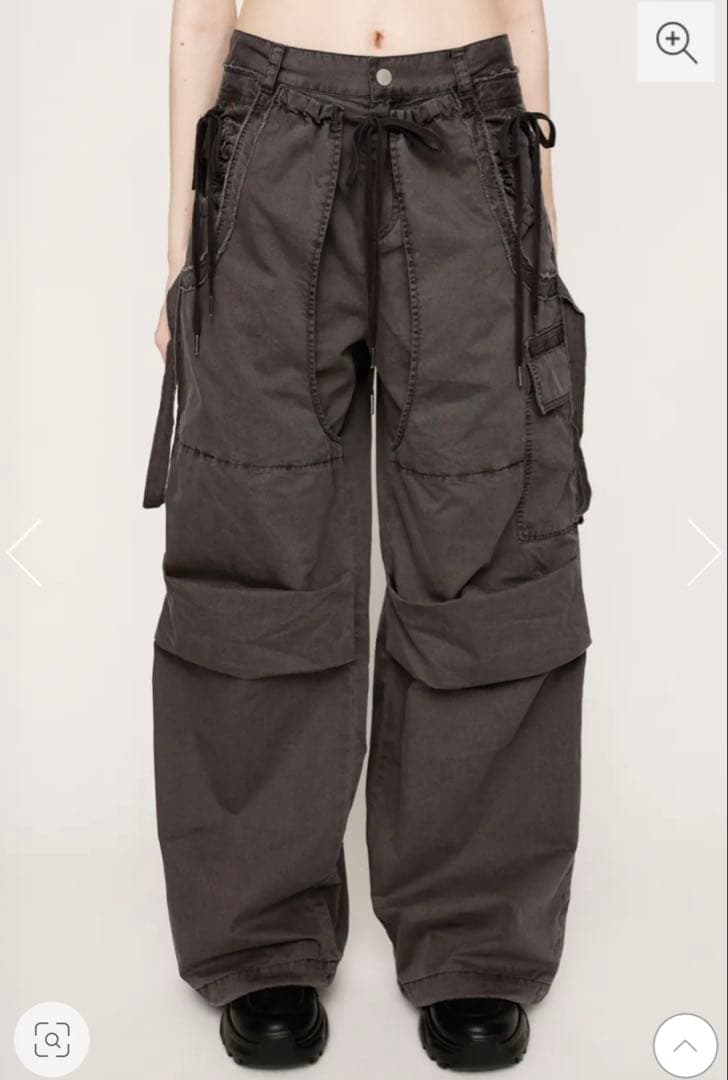 SLY タックワイドウーブンパンツ