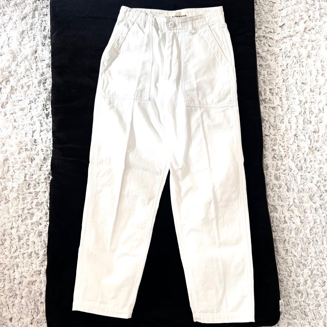 レアカラー　the shinzone ベイカーパンツ　ホワイト　36 White