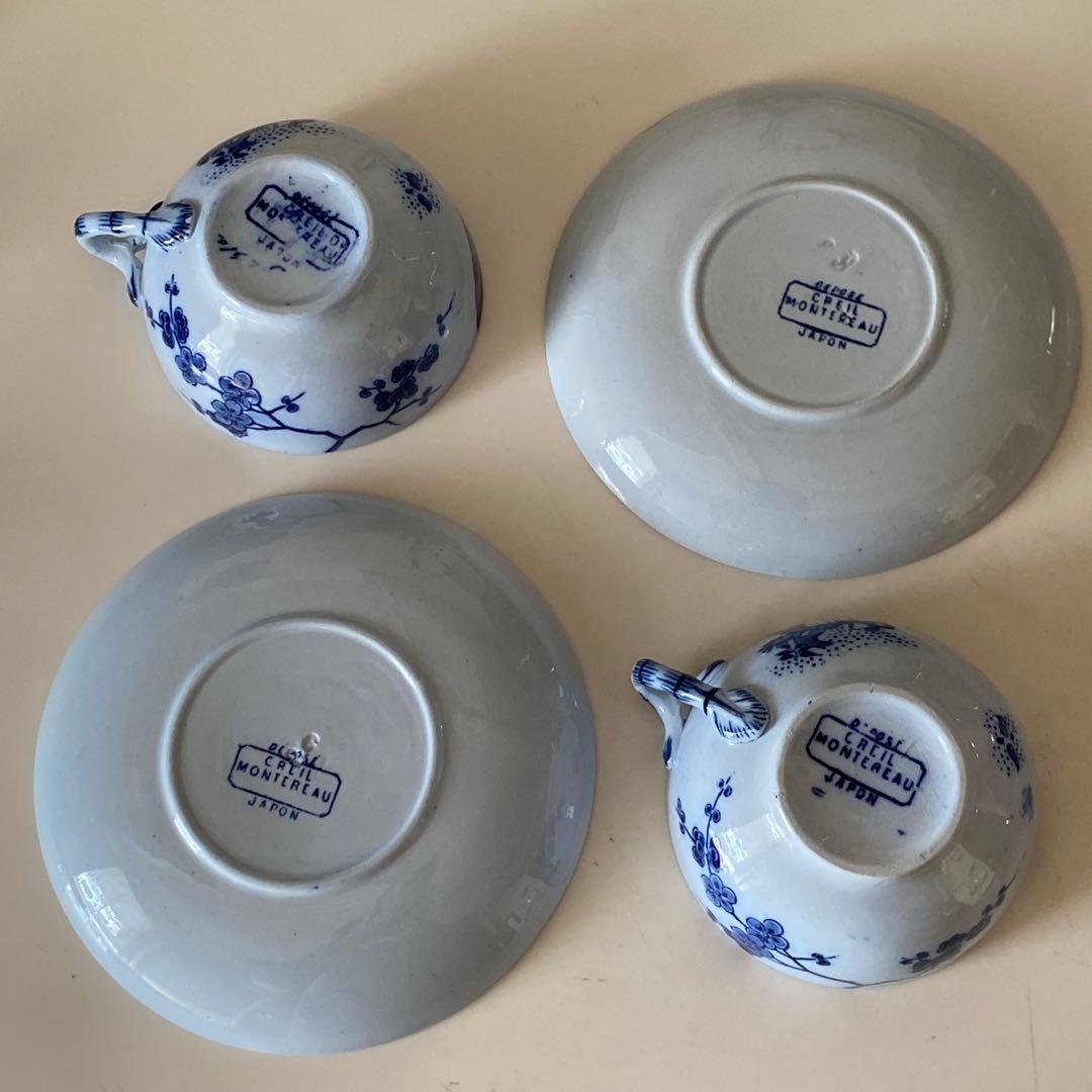 Creil et Montereau JAPONカップ&ソーサー　一客　秋月さま
