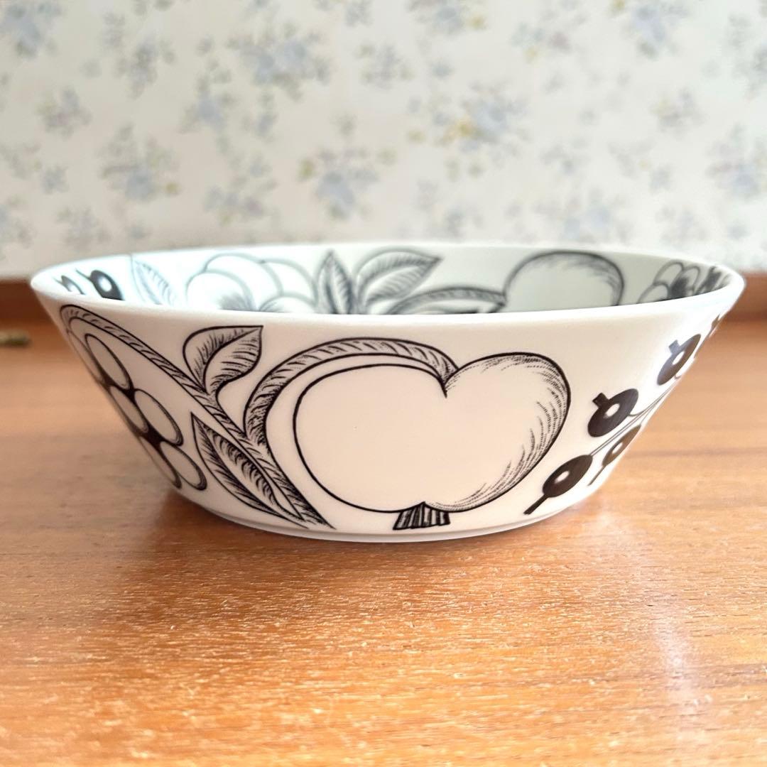 アラビア ブラックパラティッシ ボウル 旧ロゴ