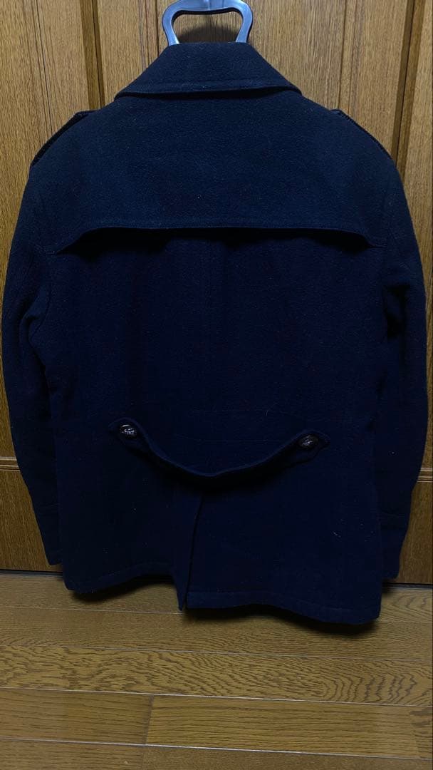 BURBERRY ネイビー ナポレオンコート LL