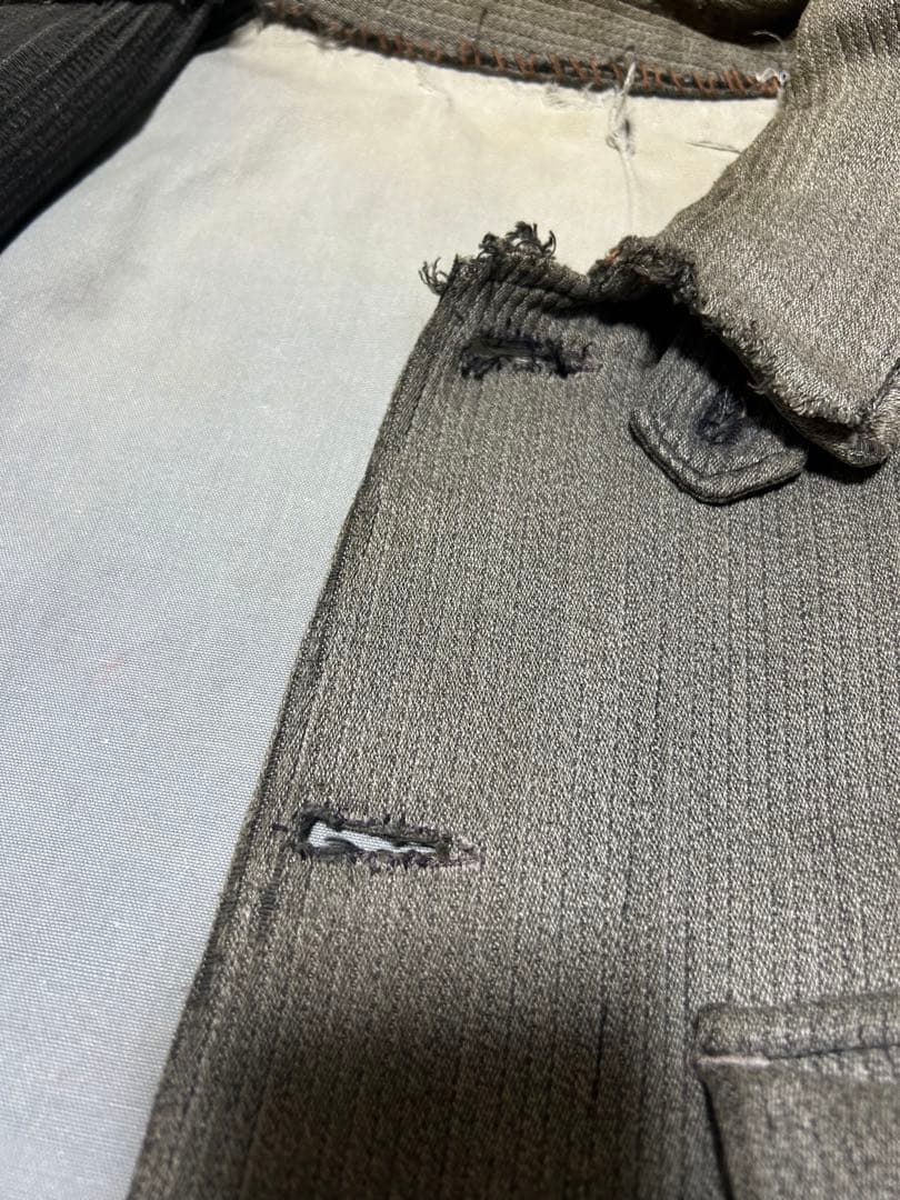 40年代 フランス コットンピケ ハンティング ジャケット