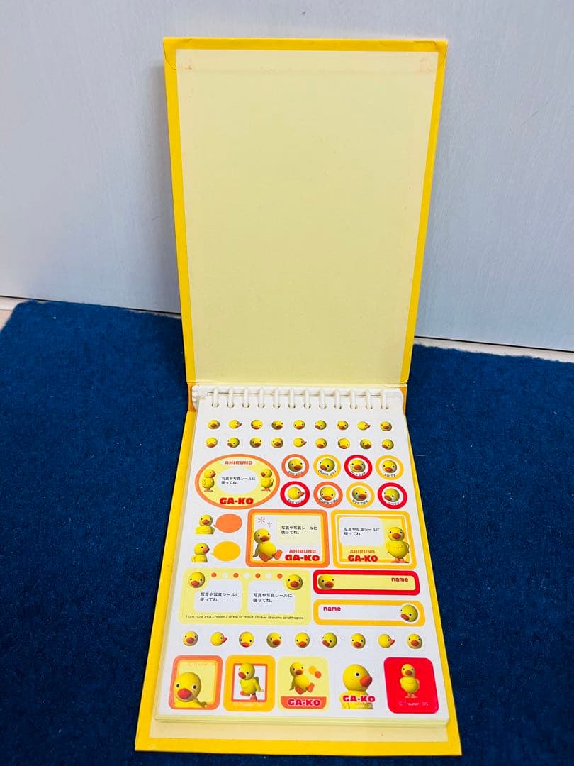 あひるのガーコ　メモ帳　プロフィール帳　レトロ