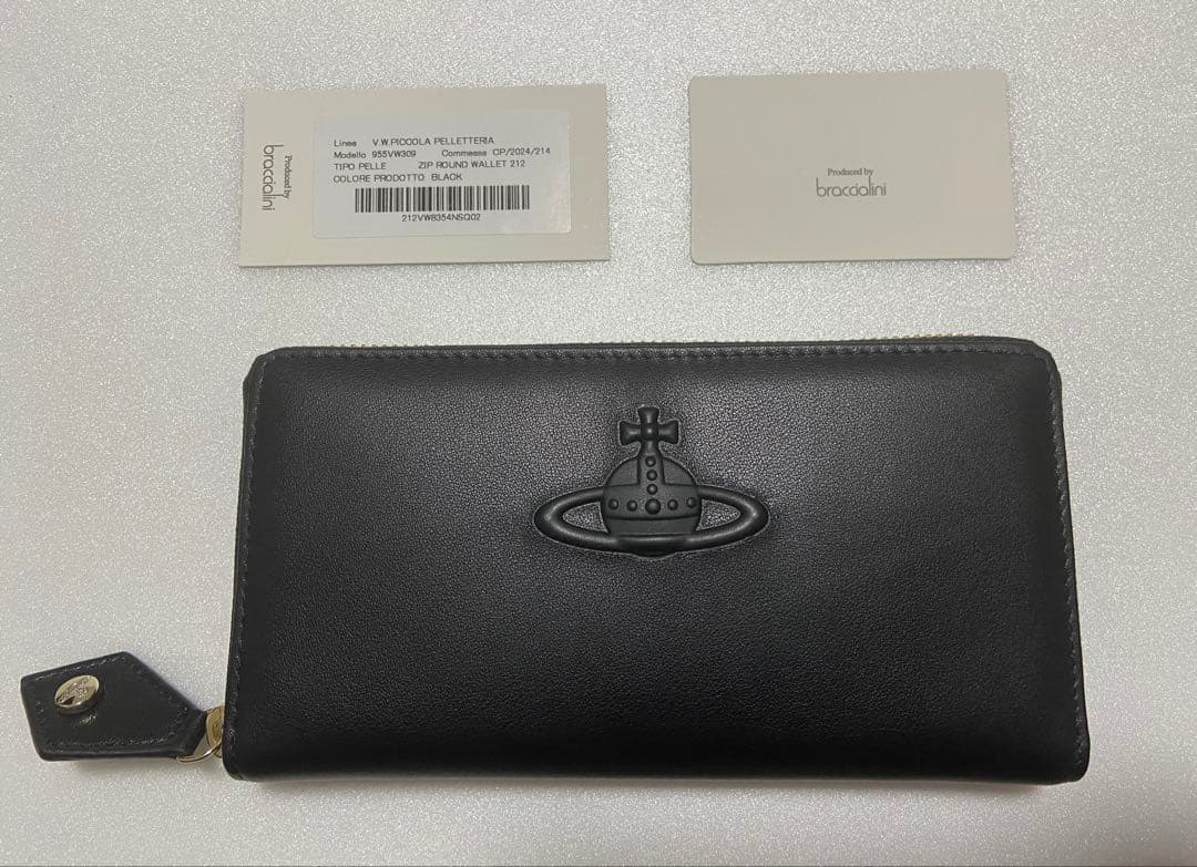 【新品未使用】ヴィヴィアンウエストウッド　ブラック長財布　955VW309