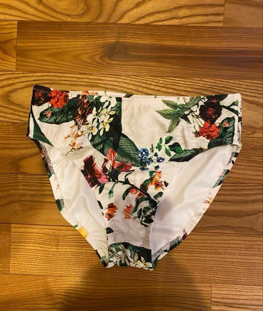 三愛リゾート　三愛水着楽園　水着　3点セット　ホワイト　白　M9 ボタニカル