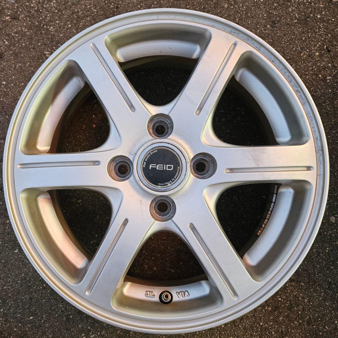 FEID 14インチ アルミホイール 14×5.5J+45 100/4H 4本