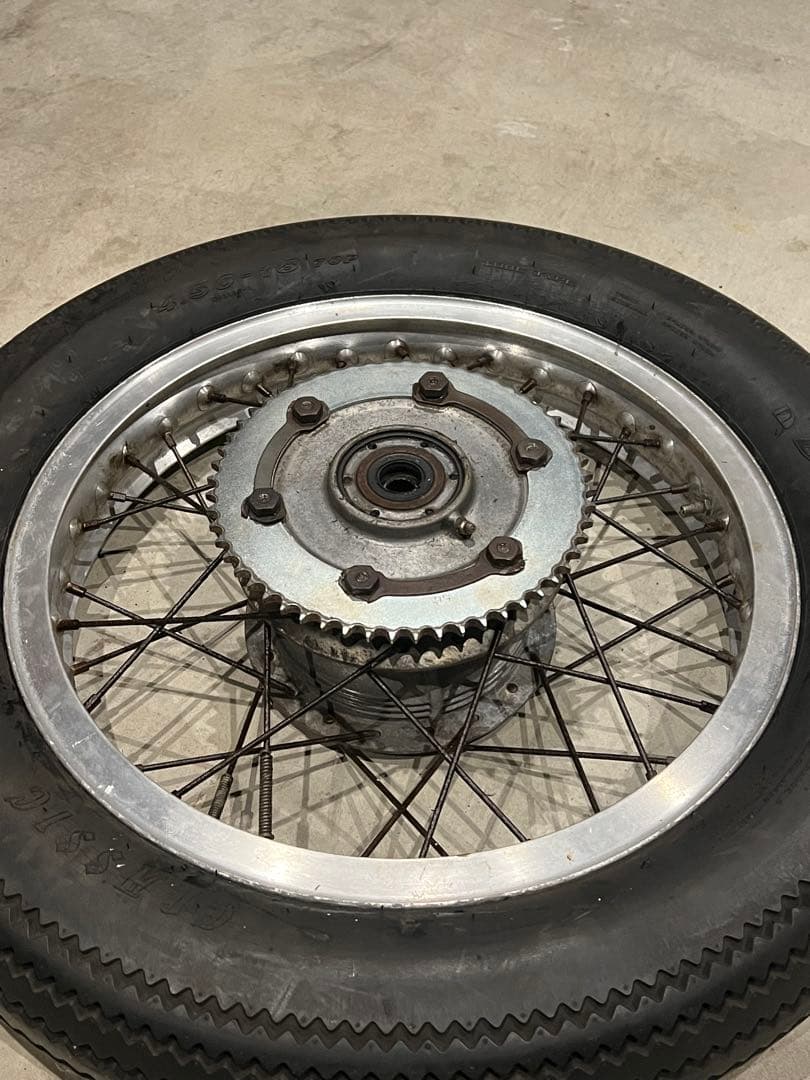 SR400 SR500 AKRONT アクロン Hリム リアホイール　チョッパー