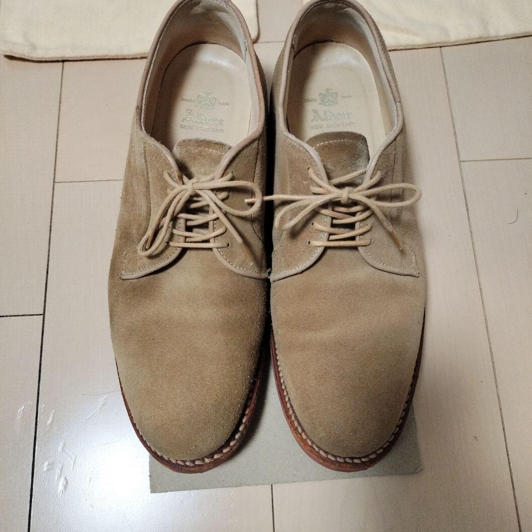 Alden ベージュ スエード レースアップ 7 1/2D