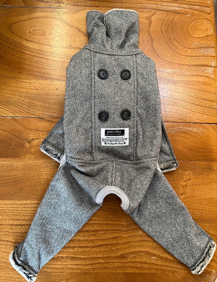 ピムリコ【新品】イタグレ ロンパース＊ヘリンボーンオールインワン