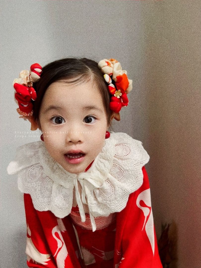 m*@様 七五三　七五三髪飾り　ヘッドドレス　着物髪飾り　リメイク髪飾り　025