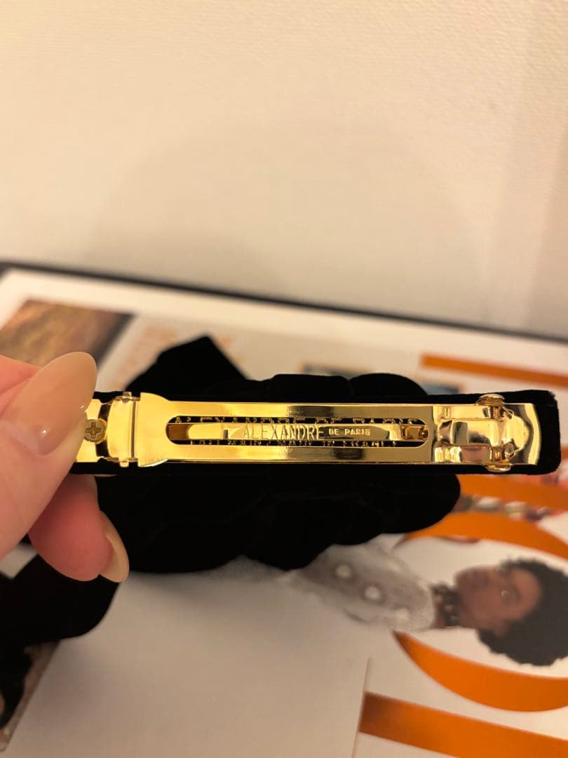 最終価格アレクサンドルドゥパリベルベットリボンバレッタ2025購入新品未使用