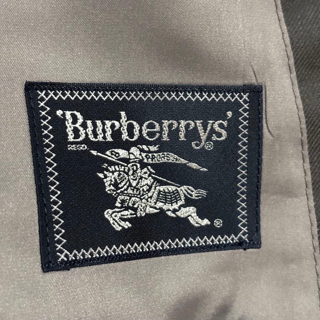 美品 バーバリー ダブル スーツ セットアップ ウール&モヘア メタルボタン