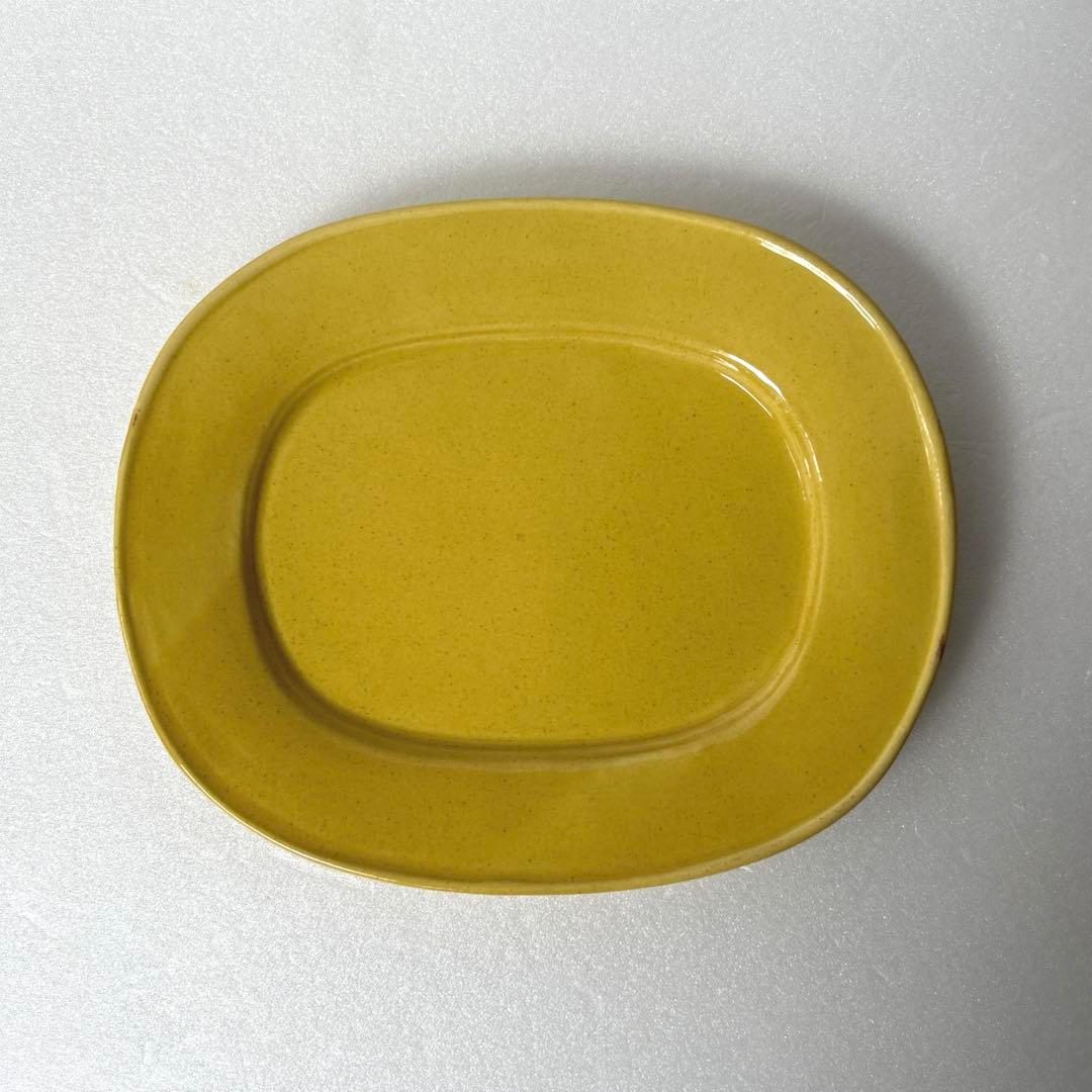 伊藤聡信 イエロー 黄色 オーバルプレート 2枚セット