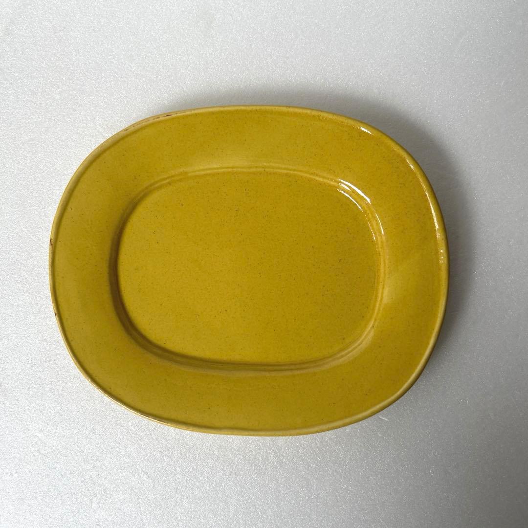 伊藤聡信 イエロー 黄色 オーバルプレート 2枚セット