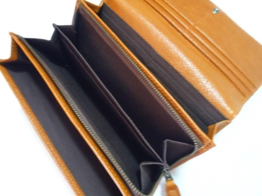 【新品】SNOOPY　カブセ長財布　 SNPY-73054 　キャメル