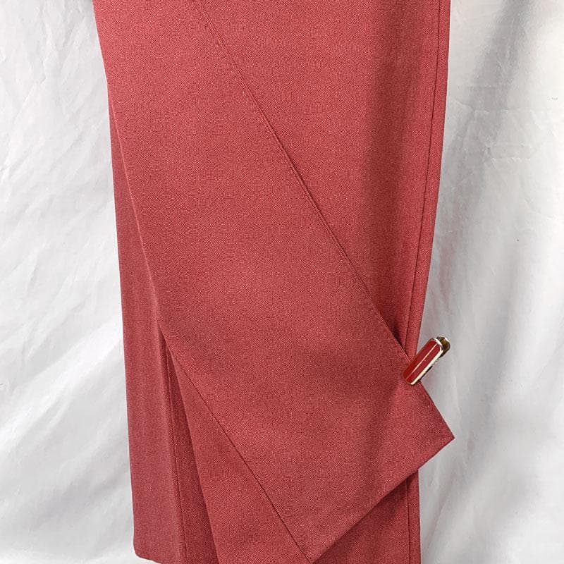 510mk9〇極鮫 作家物 江戸小紋 草木染 赤系〇美品